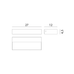 Rotaliana InOut W2 Indoor LED-væglampe 2.700 K