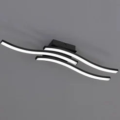 Route LED-loftlampe i sort, 3 lyskilder