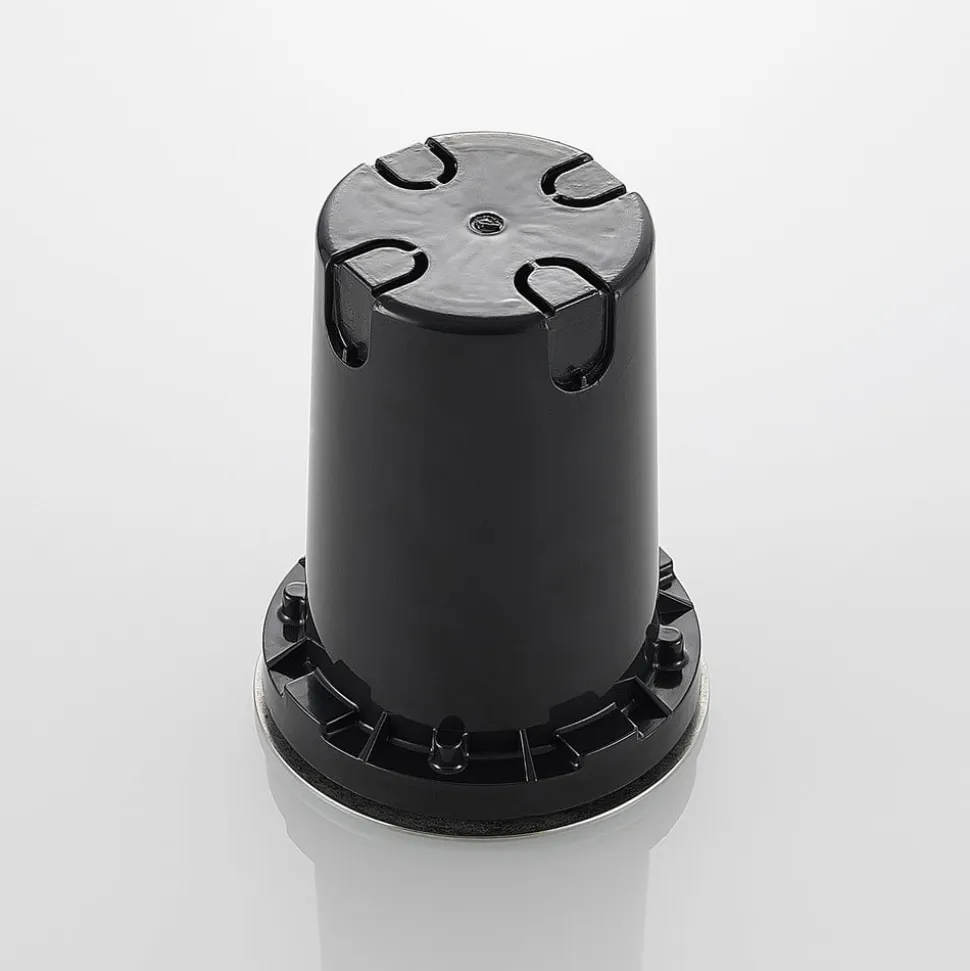 Rund LED nedgravningslampe Doris, stål