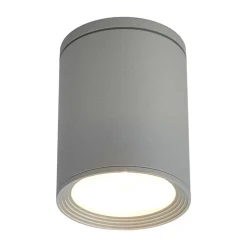 Rund loftlampe Mianna i sølvgrå