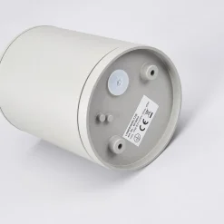 Rund loftlampe Mianna i sølvgrå