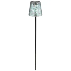 36562S solcelle-lampe med jordspyd, IP44, sølv