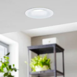 Saliceto LED-spot rund, stiv 2.700 K hvid