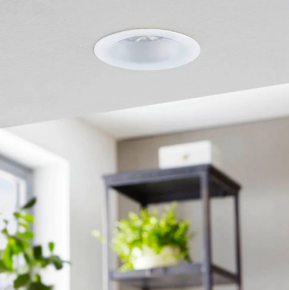 Saliceto LED-spot rund, stiv 2.700 K hvid