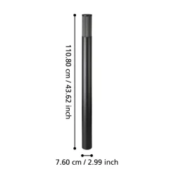 Salle vejlampe, højde 110 cm, sort, aluminium