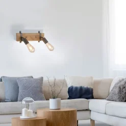 Salt loftlampe svingbar, 2 lyskilder