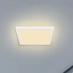 Sapana LED-loftlampe, kantet, kan dæmpes, hvid