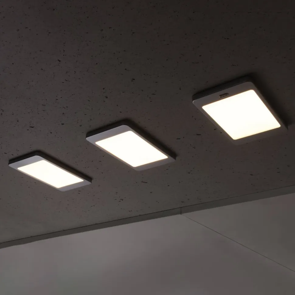 Saskia LED-underskabsbelysning, sæt med 3, kontakt