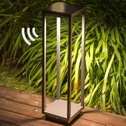 Saura solcelle LED-sokkelampe med bevægelsesdetektor