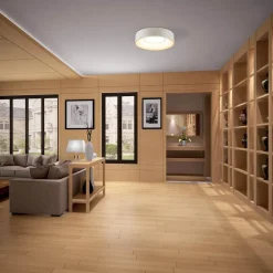 Sauro LED-loftslampe, Ø 30 cm, hvid