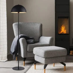 Schöner Wohnen Gulvlampe Ali, sort, jern, E27