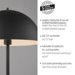 Schöner Wohnen Gulvlampe Ali, sort, jern, E27