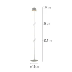 Schöner Wohnen LED-akku-gulvlampe Bellies, forårsvækkelse