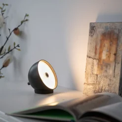 SCHÖNER WOHNEN LED-batteridrevet bordlampe Bellies, sort, IP54