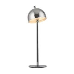 Schöner Wohnen LED-batteridrevet bordlampe Bellies, krom, IP54