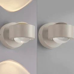 Schöner Wohnen LED-væglampe Chia, sandbrise 3.000 K op/ned