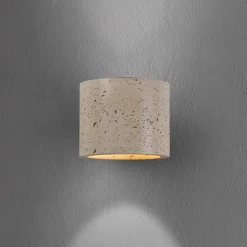 Schöner Wohnen Væglampe Traventa, beige, op/ned, G9