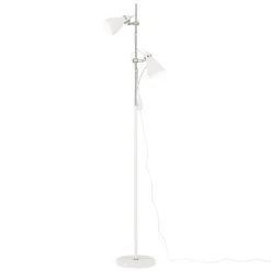 School gulvlampe med to spot, hvid