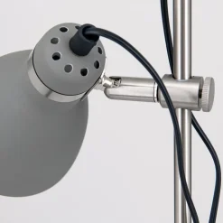 School gulvlampe med to spot, grå