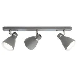 School loftspot, 3 lyskilder, gråt