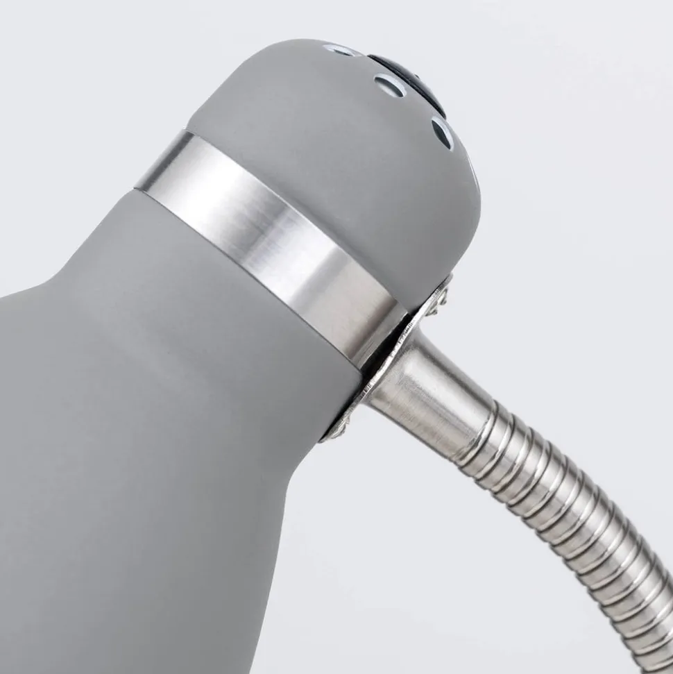 School skrivebordslampe, grå