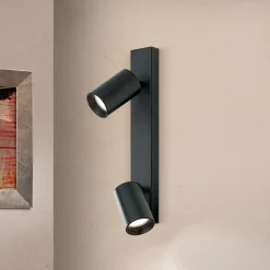 Sean spot, 2 lyskilder, sort