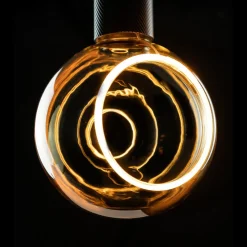 SEGULA Floating LED-globe G150 E27 4,5 W guld 90°