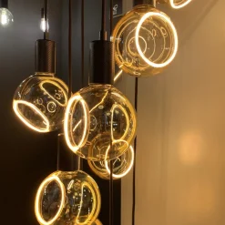 SEGULA Floating LED-globe G150 E27 4,5 W guld 90°