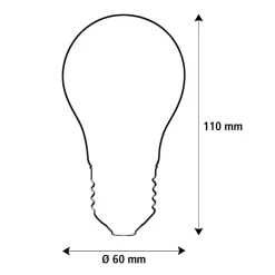 SEGULA LED Elegant Line E27 5W traditionel glødepære 2.200 K glødetråd dæmpbar