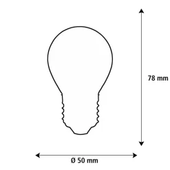 SEGULA LED Elegant Line E27 3W Golfbold 2.700 K Glødetråd dæmpbar
