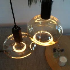 SEGULA LED floating oval E27 4,5W kan dæmpes, røg