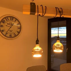 SEGULA LED-Floating G150 E27 4 W straight, guld