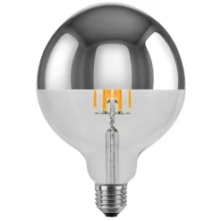 SEGULA LED-Globe E27 6,5 W 927 hovedspejl sølv