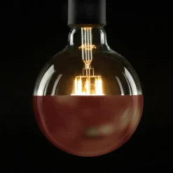 SEGULA LED-Globe E27 6,5 W 927 hovedspejl kobber