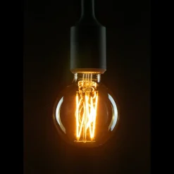 Segula LED-globepære E27 G80 5W 2.200K guld dæmpbar