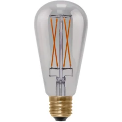 SEGULA Long Style LED-rustik pære E27 6 W, grå