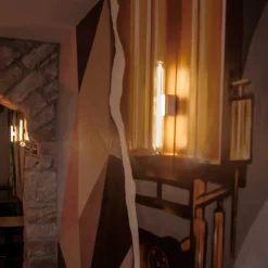 Segula Xtra Line væglampe S14d messing