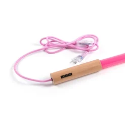 SELETTI LED-lampe Linea, fuchsia, trædetaljer, universal