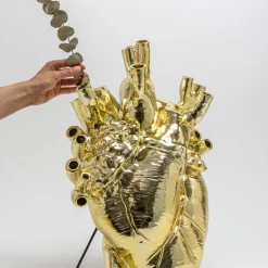 SELETTI Love in Bloom Kæmpe vase, guld, h 60 cm, glasfiber