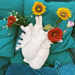 SELETTI Love in Bloom Kæmpe vase, hvid, h 60 cm, glasfiber