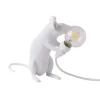 SELETTI Muselampe LED-pære USB-siddende hvid