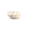 SELETTI salatskål Kintsugi 3, farverig, 300 ml, porcelæn