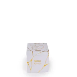 SELETTI Skulptur Kintsugi Skull, hvid, porcelæn, guld