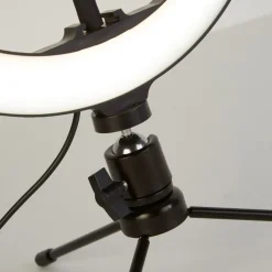 Selfie Tripod LED-ringlampe, mobilholder, USB CCT