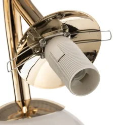 Selva loftlampe med tre glaskugler, guld