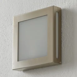 Sensor-LED-udendørslampe Aqua Legendo Mini, stål