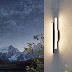 Serricella LED udendørs væglampe, sort