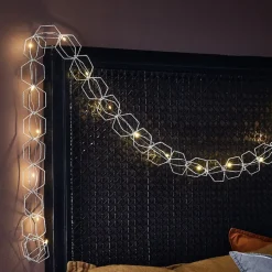 Serve LED-lyskæde, 20 lyskilder, sølv