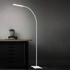Servo LED-gulvlampe, kan dæmpes, CCT, hvid