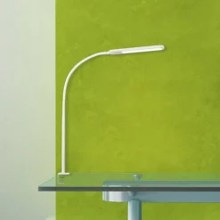 Servo LED-klemmelampe, kan dæmpes, CCT, hvid